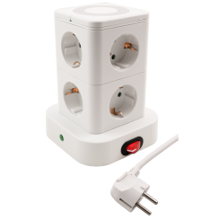 Steckdosenturm mit USB-A und C 