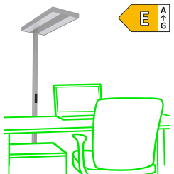 Büro Stehlampe Rolf KERN Smart-Pro 