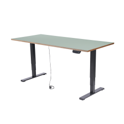 Gestell business-b + Tischplatte 160x80cm Aquavert 