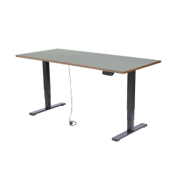 Gestell business-b + Tischplatte 160x80cm Ash 