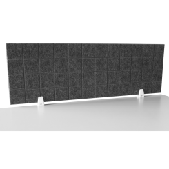 Trennwand-Set imstande, 120x40cm, weiß 