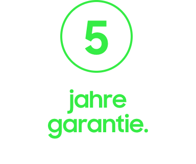 5 Jahre Garantie